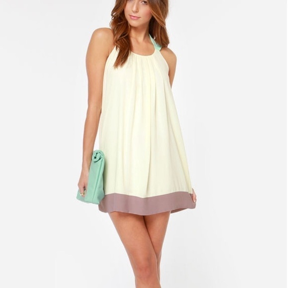 Lulus Sorbet and Cream Shift Dress - Picture 1 of 11